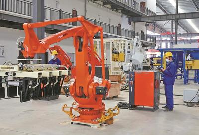 襄陽產工業機器人 走俏“一帶一路” 技術推廣